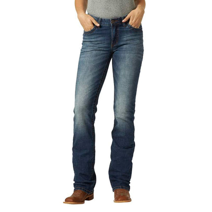 Wrangler Women's Willow Mid Rise Performance Waist Boot Cut Ultimate Riding Jean, Rebecca, 13-34, Rebecca, 13-34