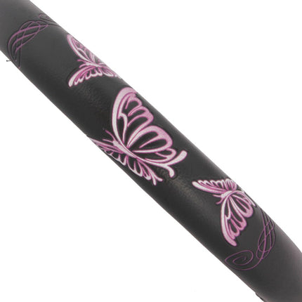 BDK Funda de Volante Universal de Agarre Cómodo - (Mariposas Rosadas)