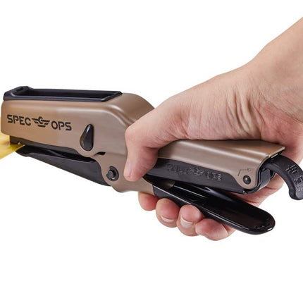 Spec Ops Tools Elite Duty Packaging Plier Stapler, 7/16 Crown, 1/4" - 3/8" Leg Length Staples, 3% Donated to Veterans