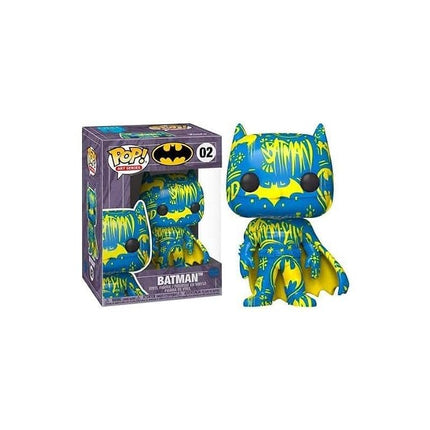 Funko POP! Art Series: DC Comics #02 - Batman [Blue & Yellow] Artist Series Exclusive with Hard Stack POP! Protector