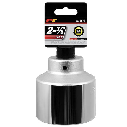 PERFORMANCE TOOL W34574 3/4" Drive 12-Point SAE Standard Socket, 2-3/8"