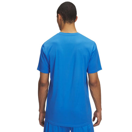 Under Armour Men's Challenger Train Short Sleeve, Lightweight and Quick-Drying Sports Top, Men's T-Shirt for Training, Gym and Casual Wear,Blue Atlantis / / High Vis Yellow,LG