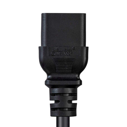 Cable de alimentación Monoprice - 1,8 metros - Negro | IEC 60320 C19 a IEC 60320 C14, 16AWG, 10A, Sjt, 100-250V
