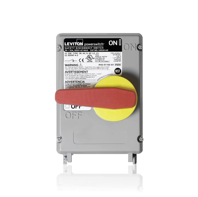 Leviton LDS30-AC Non-Fused Powerswitch Safety Disc