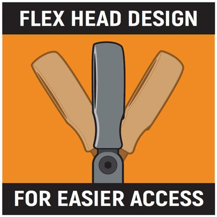 GEARWRENCH 90-Tooth 12 Point Gearbox Double Flex Ratcheting Wrench 5/16”x3/8” | 86826