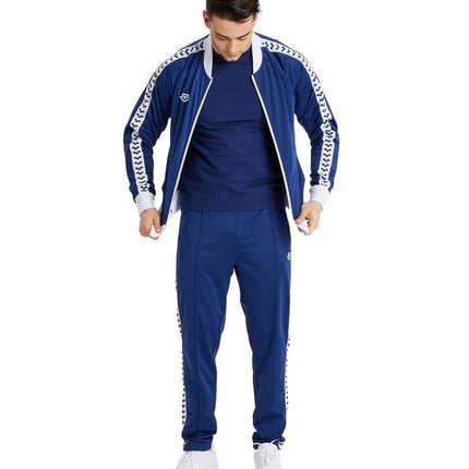 ARENA Men's Team Relax IV Track Jacket Front Zip Side Pockets Warm-Up Top Lightweight Athletic Retro Cool Bomber Jacket