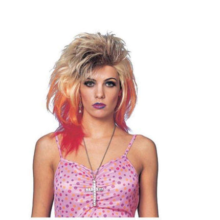 Costume Culture Women's 80's Glam Wig, Multi, One 