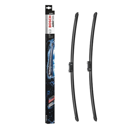Bosch Aerotwin A 101 S - Front Windscreen Wipers - Set of 2 Replacement Blades - Comes with Pre-assembled Adapter - 2 Blades, 680mm/680mm