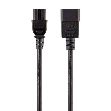 Monoprice Power Cord - IEC 60320 C20 to IEC 60320 C15, 14AWG, 15A/1875W, 3-Prong, Black, 6ft