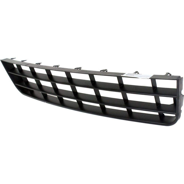 Bumper Grille For 2006-2009 Volkswagen Rabbit Center Textured Black Plastic