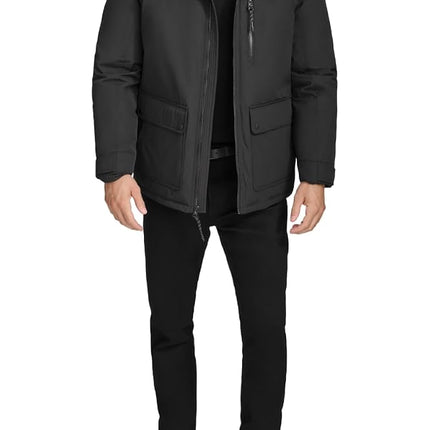 Manteau d'hiver chaud et résistant pour homme Cole Haan, noir, taille L