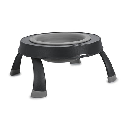 Dexas Single Elevated Feeder Light Grey