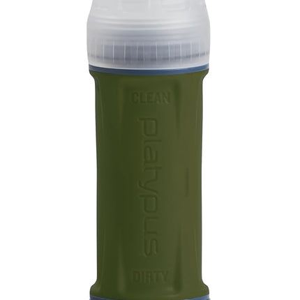 Platypus Quickdraw Ultralight Backpacking Water Filter, Green