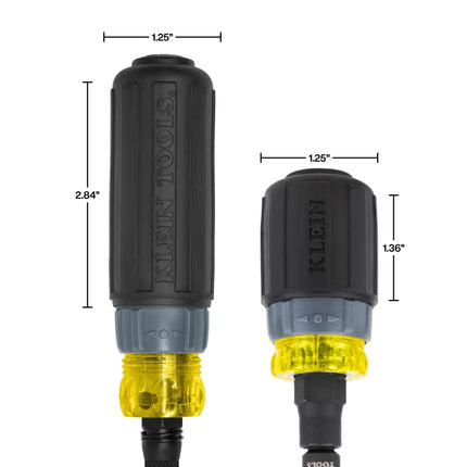 Klein Tools 80191 KNECT (S) Impact-Rated Multi-Bit Screwdriver Set, 11-in-1 and 7-in-1 Ratcheting Drivers with Phillips, Slotted, Square, Torx Tips, Nut Drivers, Stubby Driver