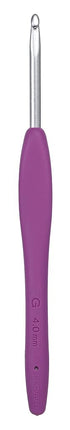 Clover 1045/G Amour Crochet Hook: 4.0mm, Metal, Multicoloured, 4mm