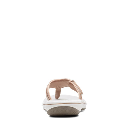Clarks Women's Breeze Sea Flip Flop, Taupe Synthetic, 4.5 UK