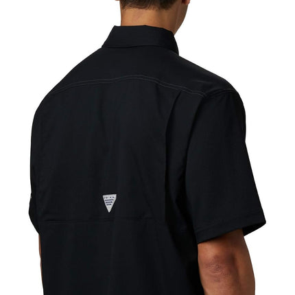 Columbia Men's Low Drag Offshore Short Sleeve Shirt, Black, Medium
