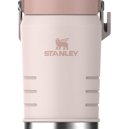Stanley IceFlow 2.0 Flip Straw Jug with Handle 40 oz | Twist On Lid and Flip Up Straw | Leakproof for Travel and Sports | Insulated Stainless Steel |BPA-Free | Rose Quartz