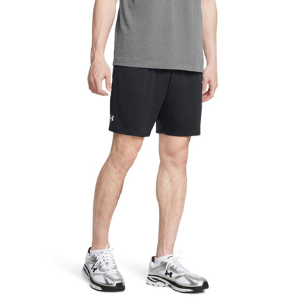 Under Armour Men's Tech 7 Inch Shorts, (001) Black / / White, Medium