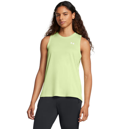 Under Armour Women's Tech Tank Top, (383) Retro Green / / White, XS
