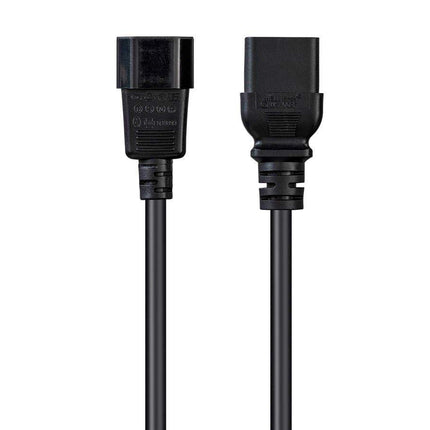 Cable de alimentación Monoprice - 1,8 metros - Negro | IEC 60320 C19 a IEC 60320 C14, 16AWG, 10A, Sjt, 100-250V