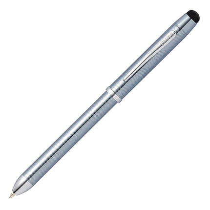 Bolígrafo multifunción CROSS Tech3+ grabada en acero Frosty con puntero táctil, incluye estuche de regalo prémium – Bolígrafo y portaminas rellenables de punta mediana
