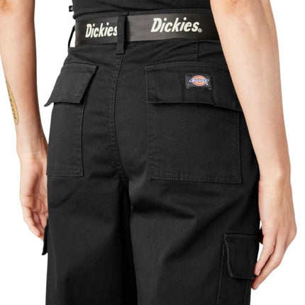 Dickies Women's Cropped Cargo Pant, Black, 27