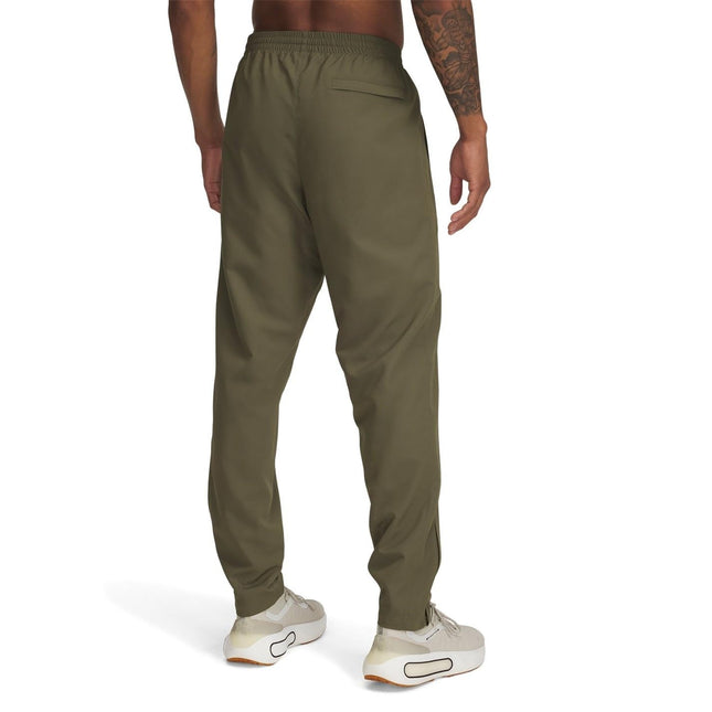 Under Armour Men's Rival Woven Windbreaker Pant, Weather-Resistant Tracksuit Bottoms, Lightweight and Comfortable Men's Joggers,Marine OD Green/Marine OD Green/Black,SM