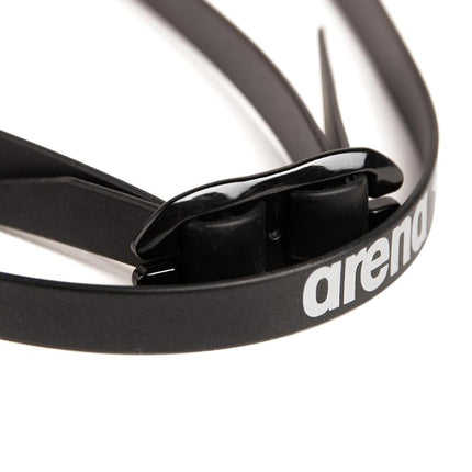 ARENA Unisex Cobra Core Swipe Anti-Fog Racing Swim Goggles for Men and Women Polycarbonate Non-Mirror Lens, Smoke/Coral