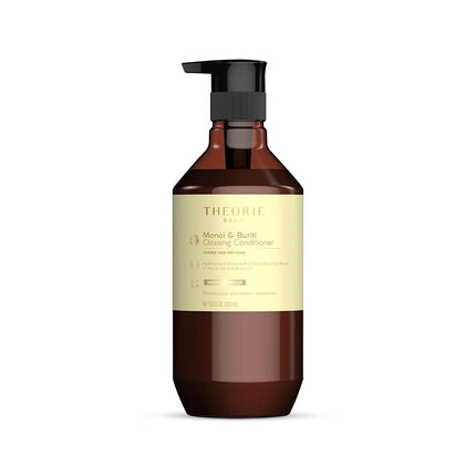 Theorie Monoi & Buriti Glossing Conditioner | Hydrate & Shine | Irresistible Scent of Strawberry, Tangerine & Orange | for Coarse & Dry Hair | Protects Color & Keratin Treated Hair | 400ml