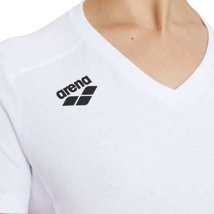 ARENA Women's Team Panel T-Shirt, White, S