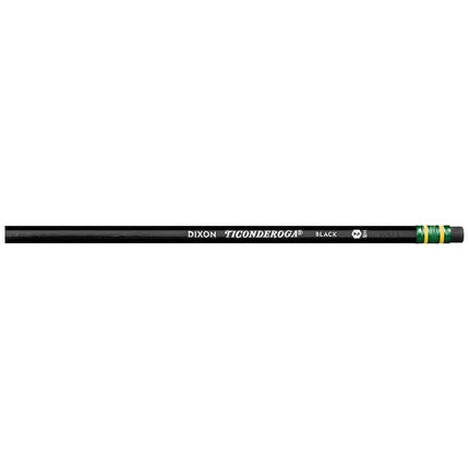 Dixon Ticonderoga Wood-Cased #2 Pencils, Box of 12, Black (13953)