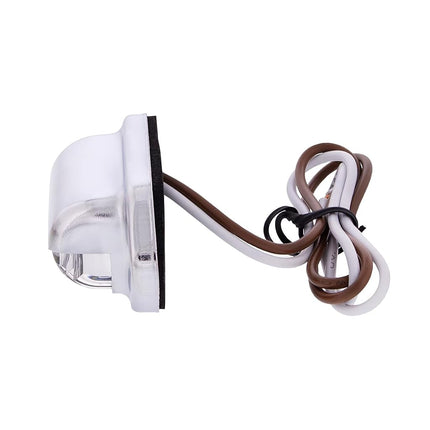 United Pacific 39930 Luz utilitaria/de matrícula cromada con 4 LED blancos