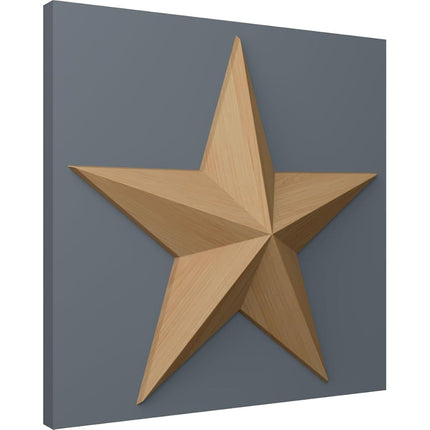 Ekena Millwork ROS02X02GLAL Galveston Star Rosette, 2 3/4-Inch x 2 3/4-Inch x 1/2-Inch, Alder