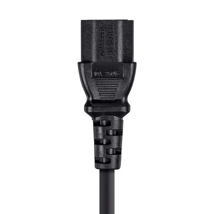 Monoprice 107691 6-Feet 18AWG England Power Cord Cable, H05VV-F NEMA C13, Black