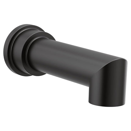Moen S16900BL Arris - Boquilla de bañera antidesviadora de conexión deslizante de 1/2 pulgada, negro mate, 42 pulgadas