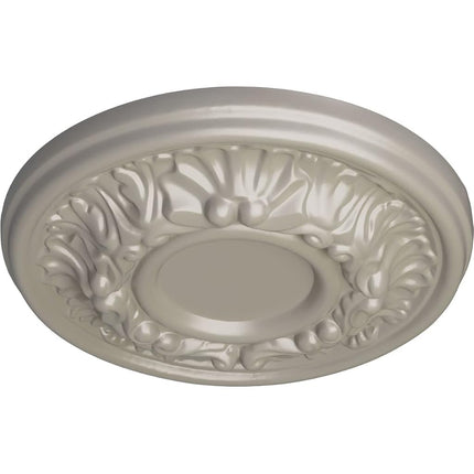 Ekena Millwork CM07ODPWS 7 OD x 1 1/8" P Odessa (fits Canopies up to 2 1/2") Hand-Painted Ceiling Medallion, Pearl White