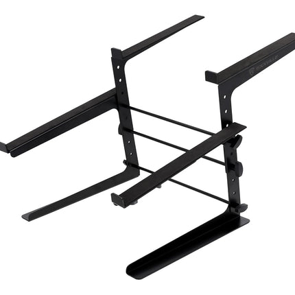 Soporte Rockville Ajustable de Doble Estante para Controlador DJ, Teclado MIDI y Laptop (Rock2d2)
