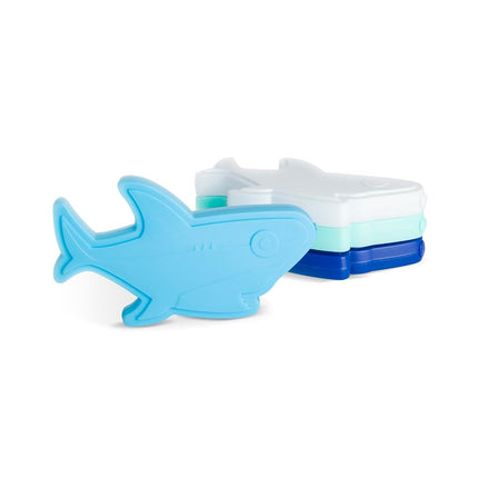 Simple Modern Character Shaped Ice Pack for Lunch Box | Slim, Reusable, Freezer Safe Icepack for Kids Bento Box, Lunch Bags, or Lunchbox | 4 Pack | Shark