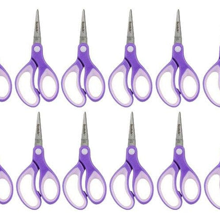 Scotch 5-Inch Soft Touch Blunt Kid Scissors, 12 Count Teacher Pack, Blue (1442B-12)