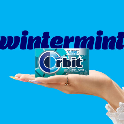 ORBIT Gum Wintermint Sugar-Free Chewing Gum, 12 Packs Bulk, 14 Pieces Each (168 Total)