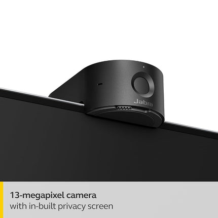 Jabra PanaCast 20 4K Video Conferencing Camera - Flexible Plug and Play Personal Video Solution Webcam with AI-Powered Ultra-HD, Intelligent Zoom and Lighting Optimization