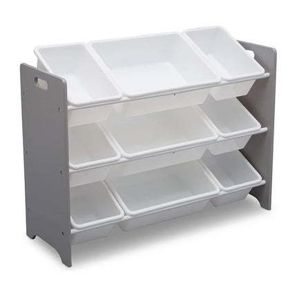 Delta Children My Size 9 Bin Plastic Toy Organizer, Grey