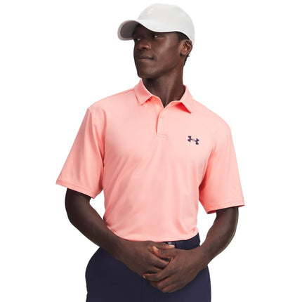 Under Armour Men's Matchplay Polo Shirt, Pink, XL