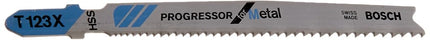 Bosch T123X100 T-Shank Progressor Jig Saw Blades for Cutting Metal, 100-blade Package
