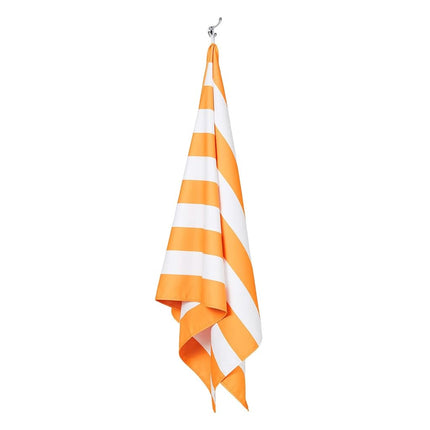 Dock & Bay Beach Towel - Quick Dry, Sand Free - Compact, Lightweight - 100% Recycled - Includes Bag - Cabana - Ipanema Orange - Large (160x90cm, 63x35)