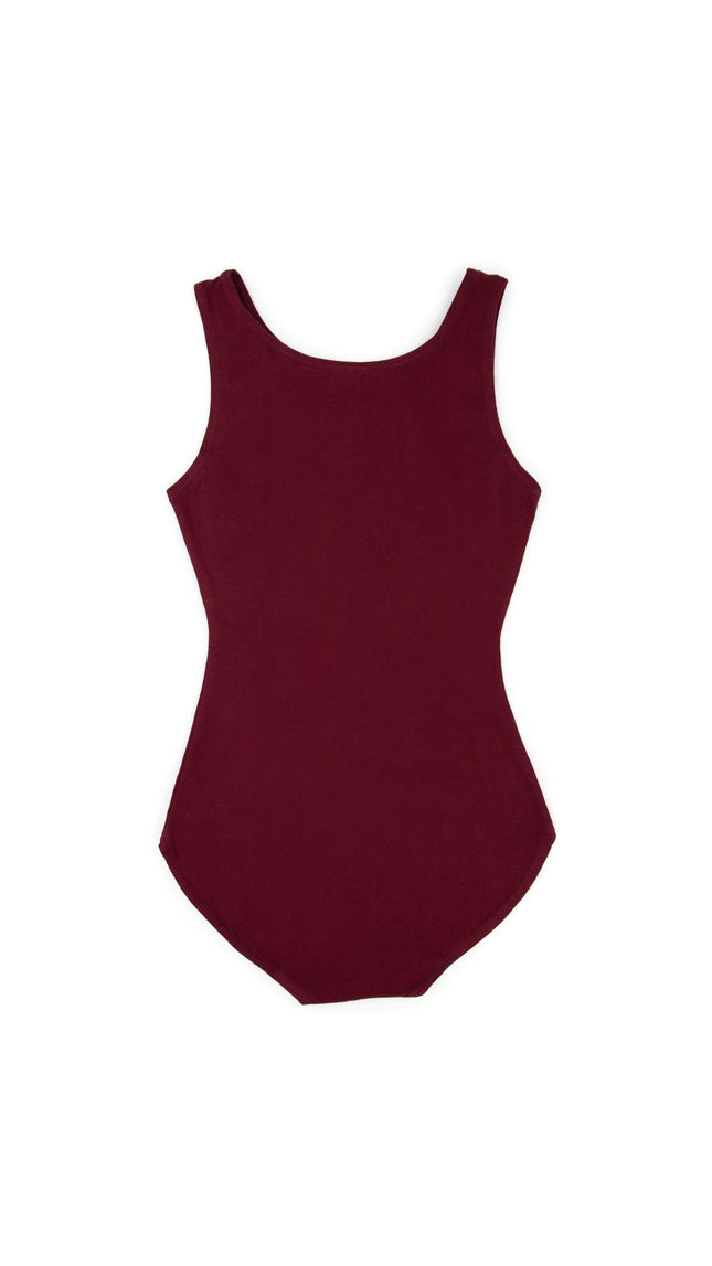 Justaucorps Capezio à col montant – Fille, bordeaux, taille M