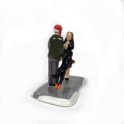 Department 56 Snow Village National Lampoon's Christmas Vacation Accessories Clark Margot and Snots Gone Figurine, 3.23 Inch, Multicolor