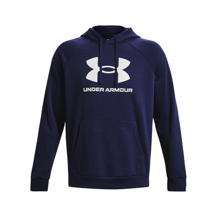 Under Armour Men's UA Rival Fleece Logo HD Shirt Midnight Navy