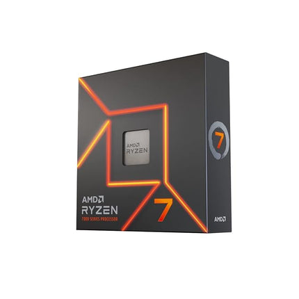 AMD Ryzensets 7 7700X Processor (integrated Radeon Graphics, 8 cores/16 threads, 105W DTP, AM5 Socket, 40MB cache, up to 5.4 GHz max boost, no cooler)